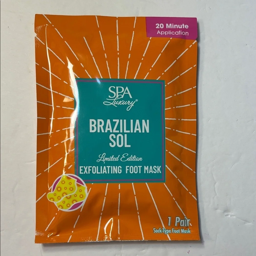 Brazilian Sol Exfoliating Foot Mask - Orange